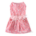 Robes de chien Pet girl Princesse coton rose Jupes